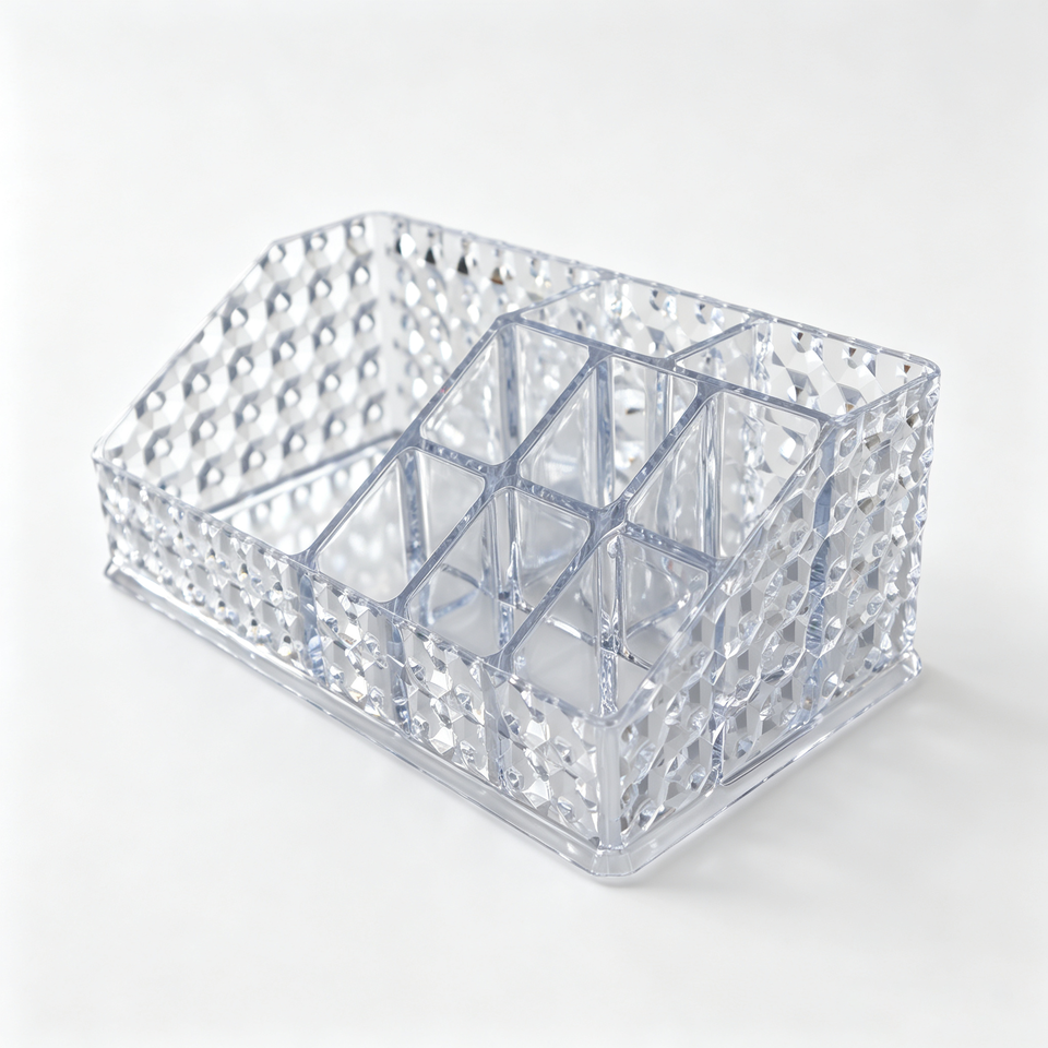Transparent Cosmetic Storage Box - Crystal Lipstick Holder - Makeup ...
