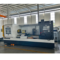 Centre de tournage CNC horizontal à lit plat de Chine CK6163 CK6180, commande Fanuc, machine monobroche robuste, précision 0,005 mm