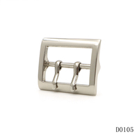 Boucle de ceinture à double barre centrale de 30 mm en alliage de zinc, réglable, avec broche métallique, fourniture OEM pour la quincaillerie de vêtements et sacs