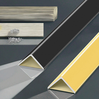 Fabricant de bandes décoratives moderne réglable en alliage d'aluminium inoxydable anodisé L10 * 20 bandes de garniture d'angle de décoration murale