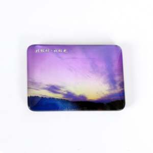 Aimant de réfrigérateur en verre cristal Art Déco, souvenir touristique du village arctique Heilongjiang Mohe, avec motif des aurores boréales, pour la cuisine - Product Image 5