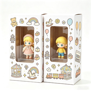 Caja de Cartón Blanca Universal de Alta Gama Personalizada con Ventana Transparente de PVC y Recubrimiento UV, Caja Ciega para Empaque de Juguetes y Regalos - Product Image 5