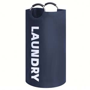 100 Liters <b>Laundry</b> Room Washing Hamper Canvas <b>Laundry</b> <b>Basket</b> with Handles for Home Dirty <b>Laundry</b> Bin - Product Image 5