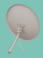 Antenne parabolique de 80 cm avec accessoires, antenne parabolique offset bande Ku de 75 cm avec base triangulaire