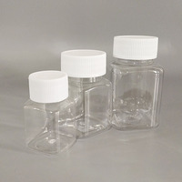 30ml 50ml 100ml Bouteille de réactif jetable en plastique PET Bouteille d'échantillon en polyester PET