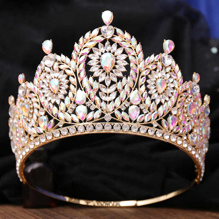 HZ113 Or AB Couronne Diadème