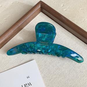 Pinza de Pelo de Acetato de Alta Calidad con Diseño de Tiburón, Elegante y con Degradado de Color para Chicas - Product Image 4