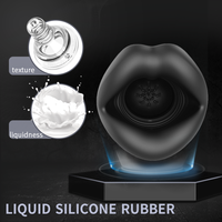 Vibrateur de gland oral OEM en gros, entraîneur de pénis 9 vitesses, retardateur d'éjaculation, étanche IPX7, jouets sexuels pour hommes adultes, vente en gros d'usine