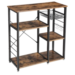 Étagère de rangement pour cuisine, étagère de <span class=keywords><strong>boulanger</strong></span> - Support pour <span class=keywords><strong>machine</strong></span> <span class=keywords><strong>à</strong></span> <span class=keywords><strong>café</strong></span>, friteuse <span class=keywords><strong>à</strong></span> air avec paniers en acier - Product Image 1