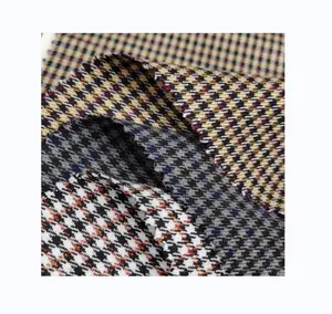 Linea diagonale reticolo filato tinto Plaid spazzolato poliestere Rayon tessuto elasticizzato per camicia