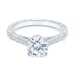 Perhiasan Maiyi Produk Baru Cincin Kawin Perhiasan Emas PT950 <span class=keywords><strong>Platinum</strong></span> Bentuk Bulat 1ct Vs1 Cincin Berlian Buatan Laboratorium untuk Wanita - Product Image 1