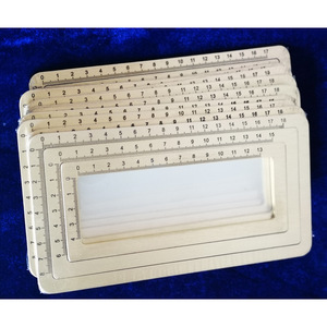 Prensapapeles de latón macizo para caligrafía, 2 mm de grosor, con regla para práctica de caligrafía y prensado de papel, set de papelería - Product Image 2