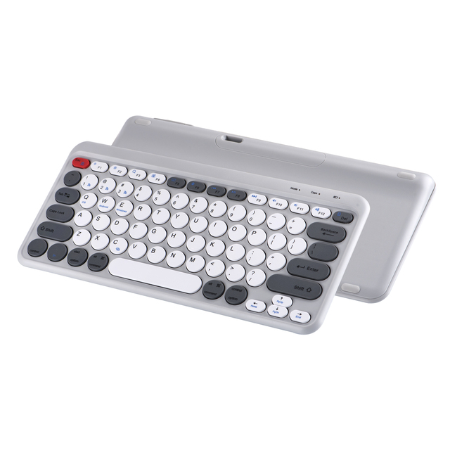 2.4Ghz USB Wireless Mechanical Gaming Keyboard 3 Devices Connect 78 Keys Red Button New Condition Tablet Standard Computer