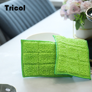 Éponge de cuisine double fonction avec face en microfibre douce et surface abrasive, tampon de nettoyage réutilisable anti-rayures à séchage rapide - Product Image 3