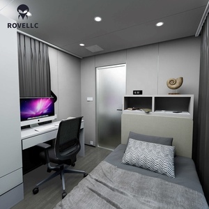 गर्म बिक्री समुद्र तट सुंदर पोर्टेबल लक्जरी कैप्सूल प्रीफैब्रिकेटेड स्टील स्पेस कैप्सूल होटल के लिए आधुनिक डिजाइन - Product Image 4