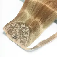 Qingdao Nobleshiny Beauty Haarproducten Fabriek Prijs Straight Lange Natuurlijke Paardenstaart Menselijk Haar Stukken Clip-In Paardenstaart Stukken