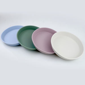 经典风格食品级硅胶婴儿碗盘餐具学步儿童训练定制彩色晚餐吃凯泰利来样定做/ODM - Product Image 3