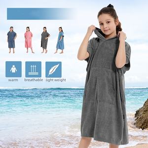 Adolescents Adolescents Séchage Rapide Microfibre Broderie Logo Personnalisé Robe À Capuche Plage changement Serviette Surf <span class=keywords><strong>Poncho</strong></span> enfants serviettes <span class=keywords><strong>de</strong></span> <span class=keywords><strong>bain</strong></span> - Product Image 5
