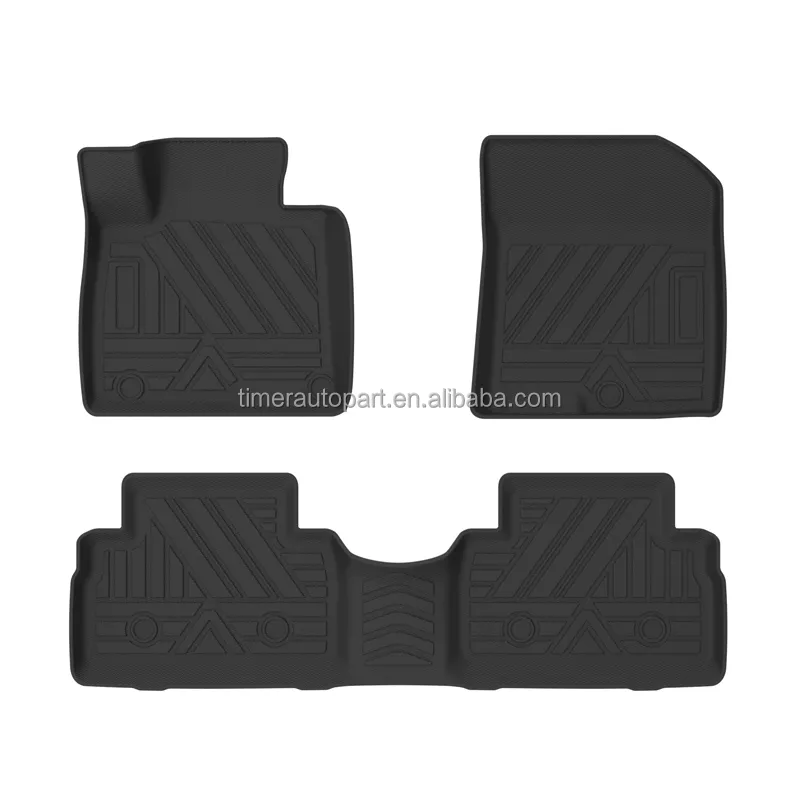 Top Quality Classical 3D Tpe All Weather Car Floor Mats For 2018 2019 2020 Hyundai Santa Fe 5 Seats 6 Seats Auto Carpet Liners