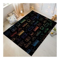 Tapis de sol antidérapant et lavable à thème dessin animé pour manette de jeu vidéo imprimée en 3D, taille personnalisée, pour salon, table basse, porte, chambre, 1 pièce