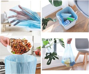 Bolsas de Basura para Baño Huamaohengchun de 4 Galones, 5 Rollos/100 Unidades, Bolsas de Basura Pequeñas con Asas para Oficina, Baño y Contenedor de Basura - Product Image 6