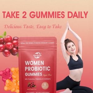 Gomitas Probióticas para Mujeres Sin Azúcar con Arándano Rojo, Suplementos para el Equilibrio Femenino, Venta Caliente OEM ODM - Product Image 3