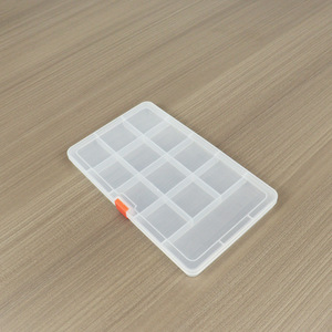 Fixed 13 Grids Plastic Storage <b>Box</b> 20.8x12.4x1.6cm For Fishing <b>Tackle</b> Jewelry Hardware Electronics Organization - Product Image 4