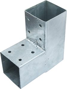 Posthoek Voor 2 Balken 90X90 <span class=keywords><strong>Mm</strong></span> Thermisch Gegalvaniseerd Verstelbare Postvoet - Product Image 6