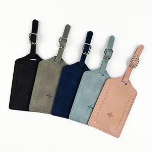 Etiqueta de Identificación de Viaje Moderna de Piel Sintética, Funda Protectora de Privacidad, Lazo de Acero Inoxidable, Etiqueta para Equipaje de Aerolínea - Product Image 5
