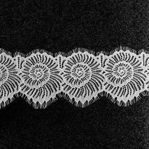 Vente en gros de dentelle à cils Chantilly française magnifique pour vêtements LT2803B - Product Image 2