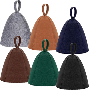Chapeau de sauna en feutre doux de 2 mm d'épaisseur, écologique, couleur personnalisée, pour adultes, chapeau russe, isolation thermique, rétention de la chaleur, tête moderne - Product Image 3