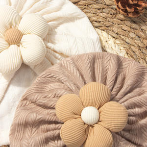 新款麦穗婴儿套头帽子，可爱五瓣花儿童帽，四季柔软舒适的婴儿帽 - Product Image 4