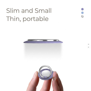 Supporto per Telefono Cellulare con Anello, Rotazione a 360 Gradi, Pad Adesivo Magnetico Portatile per Letto e Scrivania, Universale - Product Image 4