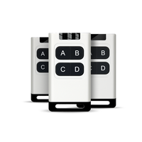 Control Remoto Universal Inalámbrico RF 315 433.92Mhz, Control Remoto Inteligente de 4 Canales, Control Remoto con Código de Aprendizaje EV1527, Duplicador de Control Remoto