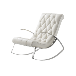 Luxury Modern Leather Sofa <b>Chair</b> Swing Lounge <b>Rocking</b> <b>Chair</b> with Antique Design for Living Room Home Furniture - Product Image 1