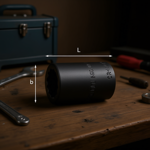 <b>Socket</b> 235 1/2 Mn Length L Diameter B - Product Image 3