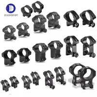 DISCOVERY OPT 25.4MM 30MM 2PCS Supports de lunette en alliage d'aluminium, anneaux de montage pour lunette
