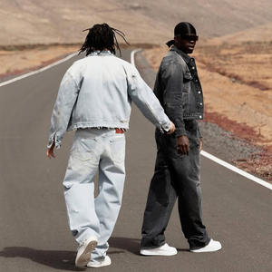 بدلات جينز نسائية مخصصة للرجال جينز من قطعتين طقم جينز مشترك من الدنيم بذلات جينز للرجال - Product Image 3