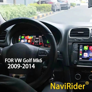สำหรับรถยนต์โฟล์คสวาเกน กอล์ฟ Mk6 ปี 2009-2014 ชาราน ปี 2012-2019 แผงหน้าปัดดิจิตอล LCD แสดงผลมาตรวัดความเร็วแบบเสมือนจริง - Product Image 1