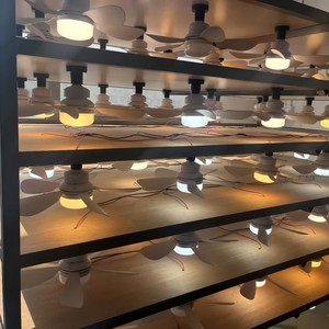 Led <b>Ceiling</b> Fan With <b>Light</b> 32 48 Inches Ac Motor <b>Remote</b> <b>Control</b> Flush Mount Plastic Body For Bedroom - Product Image 1