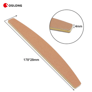 Chuyên nghiệp 100/180 Nail tập tin không thấm nước tái sử dụng bền đôi bên Emery Hội Đồng Quản trị giấy nhám màu vàng 80/100 móng tay tập tin - Product Image 5