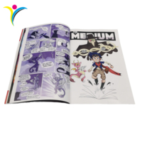 Impression personnalisée de bandes dessinées et de mangas en couleur avec papier couché/offset, reliure parfaite, couverture souple, plastification