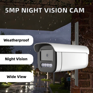 Caméra de sécurité Bullet POE 4MP, étanche IP66, caméra IP extérieure, double lumière, vision nocturne couleur, H.265, caméra de surveillance CCTV - Product Image 2