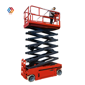 Plataformas Elevadoras de Tijera Hidráulicas Eléctricas para <span class=keywords><strong>Alquiler</strong></span>, de 8m, 10m y 12m, para Trabajos Aéreos en Exteriores - Product Image 5