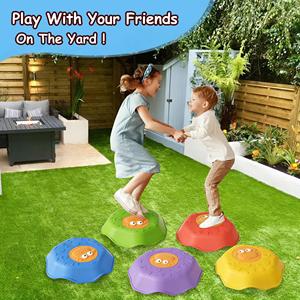 Balance-Trainingssteine Rutschfeste Balance-Blöcke Trittsteine Kinder-Sensorikspielzeug Indoor/Outdoor Sporttrainingssets - Product Image 2