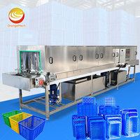 Laveuse industrielle haute pression ORME pour caisses, en acier inoxydable SUS304 de qualité alimentaire, équipement de nettoyage pour paniers et plateaux en plastique