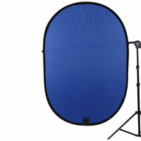 Réflecteur de photo en toile pliable portable 5-en-1 motif rond avec fonction de lumière pour fond de photographie de studio