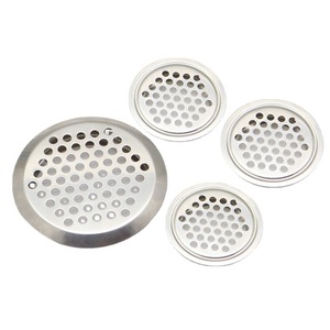 Grilles de ventilation rondes en acier inoxydable pour armoires et placards, dissipation de chaleur, 4 tailles - Product Image 1