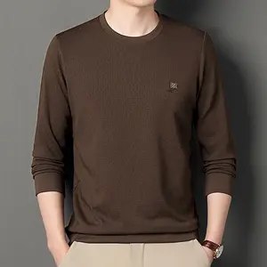 Long Sleeve Hoodie Men's 2023 Autumn New Trend All Korean Version Of Casual Crewneck Bottom Shirt T-Shirt Top Men