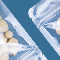 Sachet alimentaire transparent refermable à fermeture éclair, de qualité alimentaire, pour le stockage des noix, des bonbons et des fruits secs